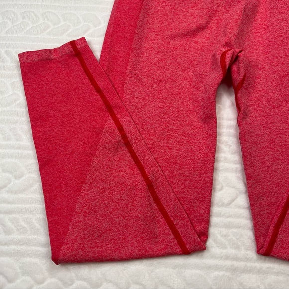 VS Pink - Womans Cherry Red High Waisted Seamless Yoga pants/leggings - Picture 8 of 9